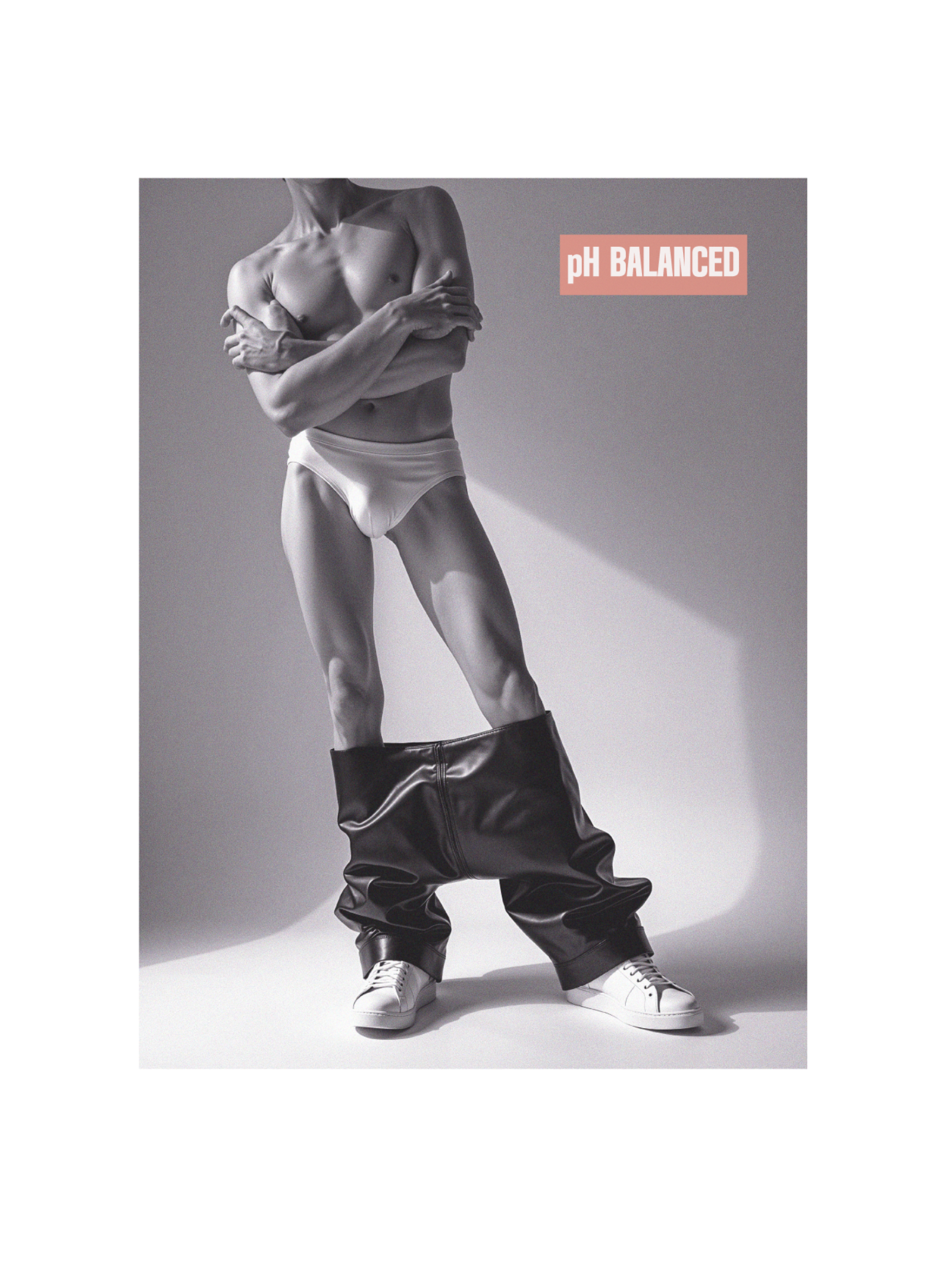 Black and white editorial portrait for PRÊT GARÇON’s visual identity